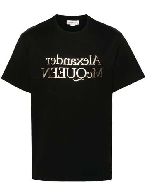 T-shirt con stampa da uomo Alexander McQueen | 781977QTAA00566